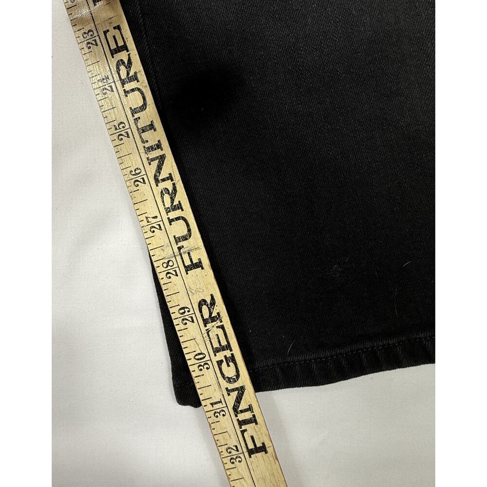 90s Vintage Ralph Lauren Black Bootcut Jeans Lace Detailing Sz 12 cotton - Picture 10 of 13